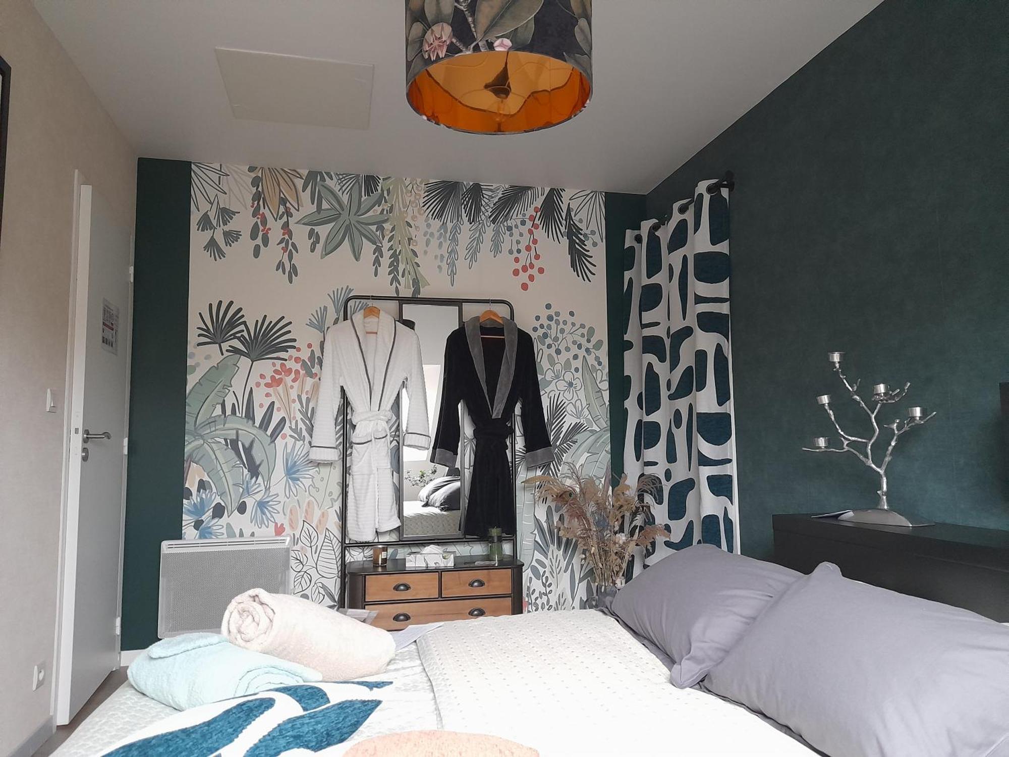 Chambre Dans Un Ecrin De Verdure Angrie Extérieur photo